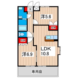 クレアトゥールBの物件間取画像